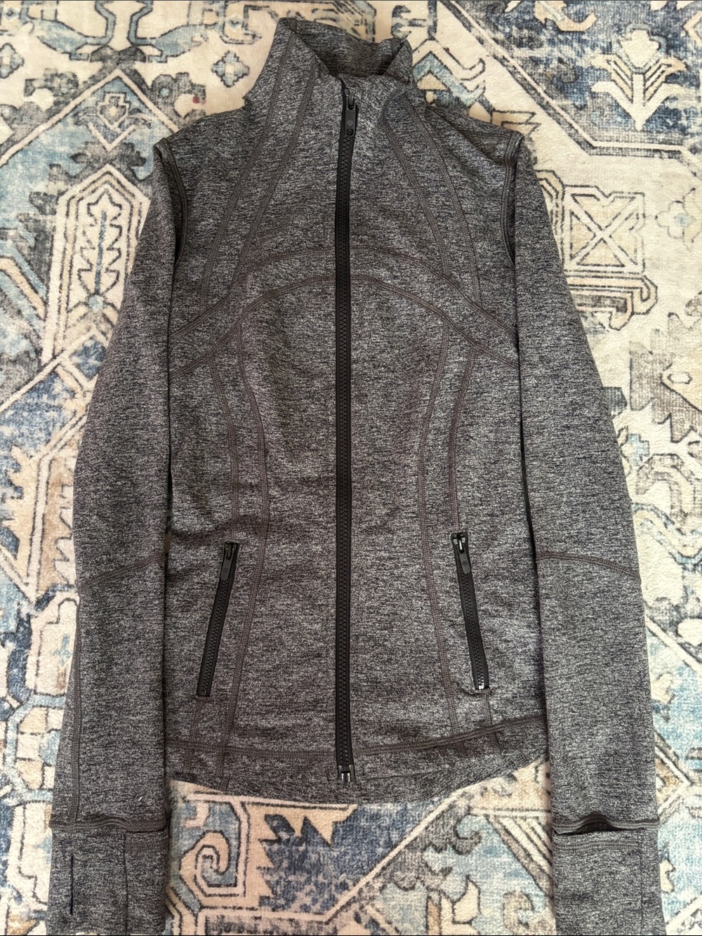 Lululemon Athletica women's full-zip Defined Jacket in Dark Gray
